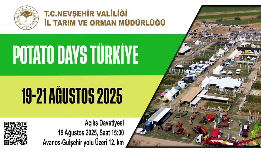 Potato Days Türkiye 2025 heyecanı Nevşehir’de başlıyor!