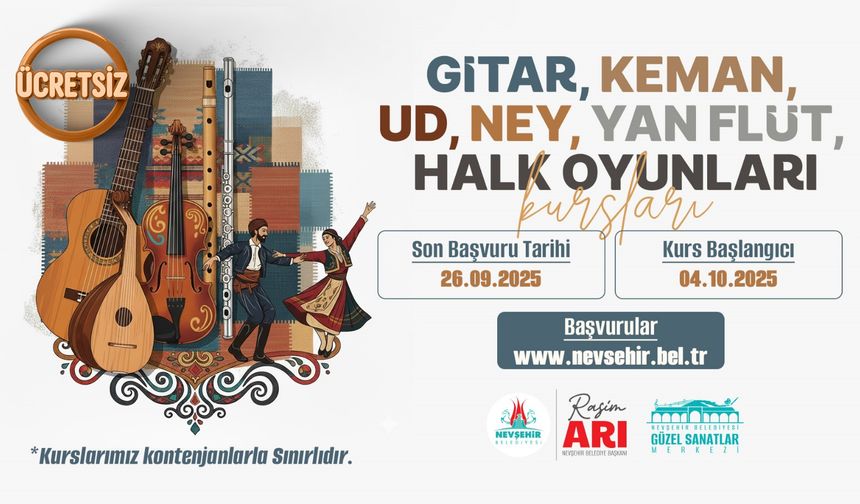 Nevşehir’de Çocuk ve Gençlere Ücretsiz Kurs Fırsatı
