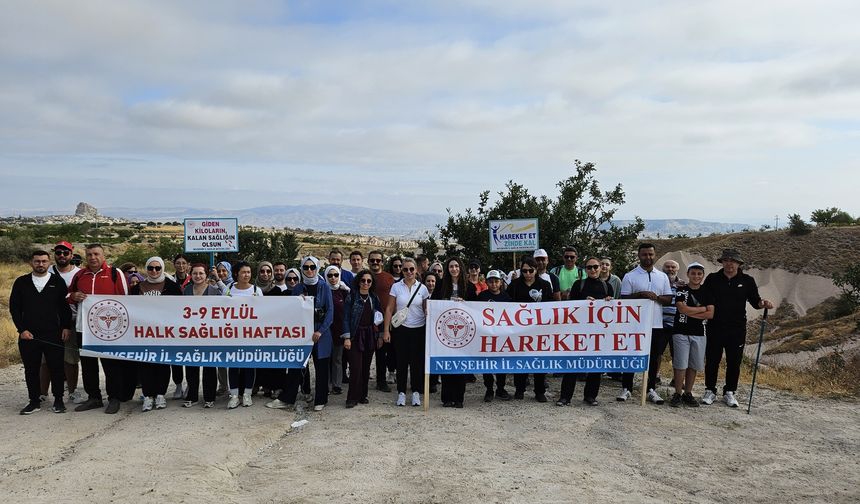 Nevşehir’de “Hareket Et, Doğru Beslen, Sağlıklı Yaşa” Yürüyüşü