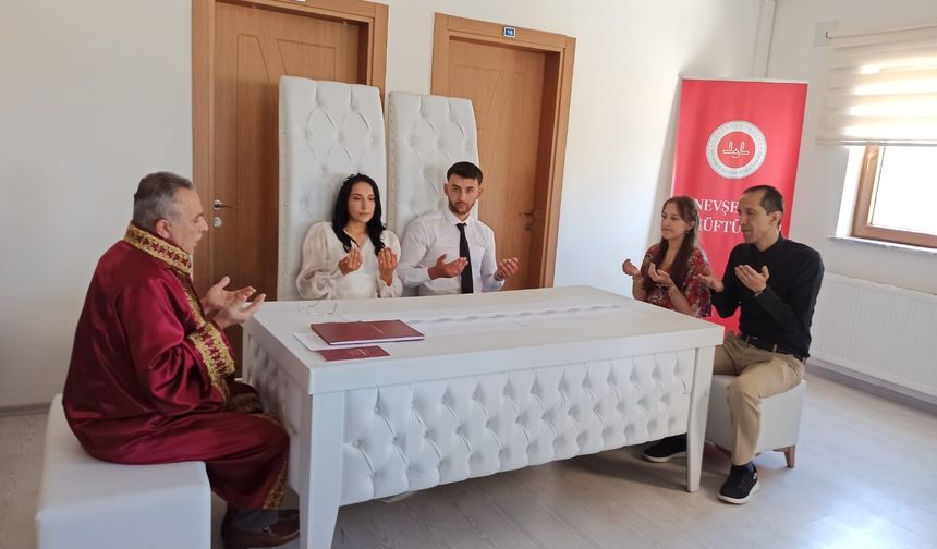 Nevşehir’de Manevi Destekli Nikah Gerçekleşti