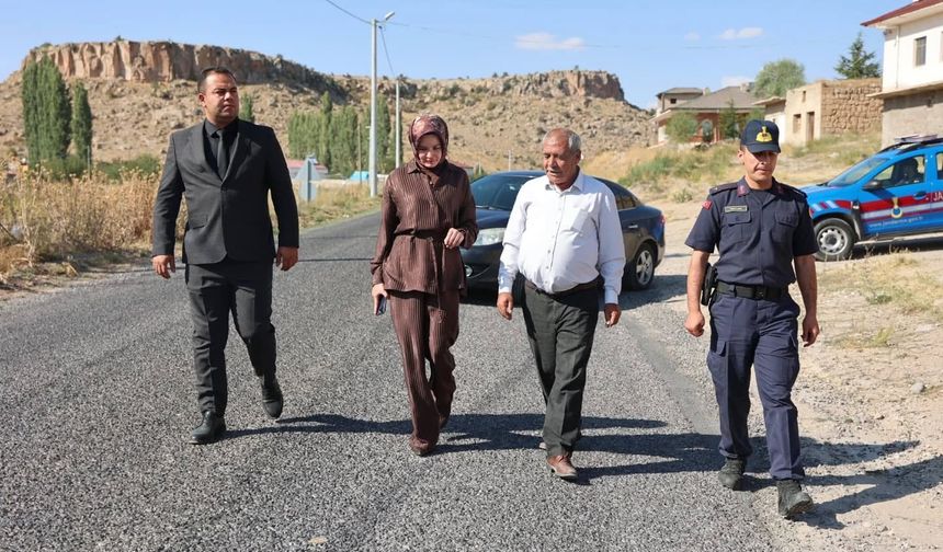 Güneyce Köyü’nde Parke Taşı Çalışmaları Öncesi İnceleme
