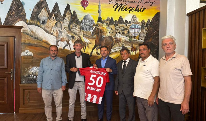 Özlüce50 Spor Kulübü’nden Başkan Arı’ya Anlamlı Ziyaret