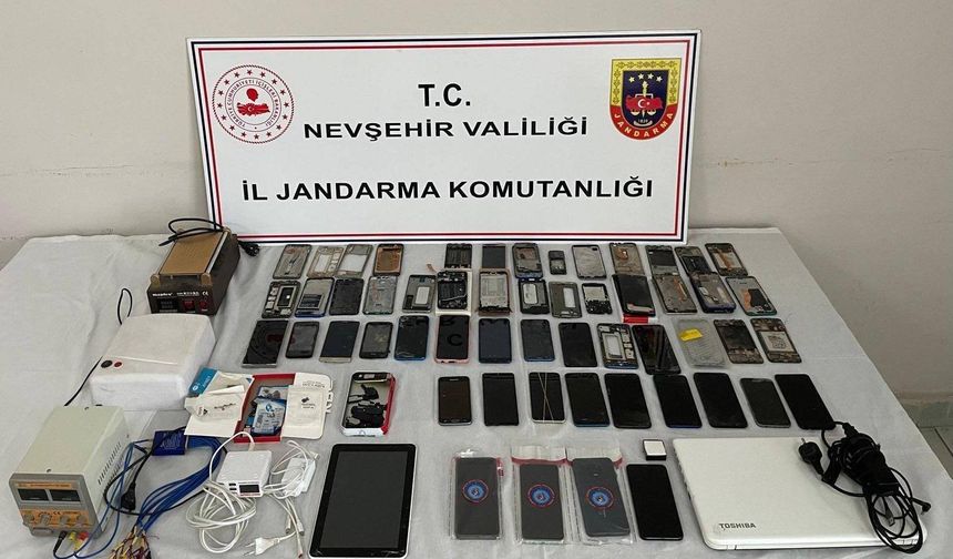 Nevşehir’de Kaçak Telefon Operasyonu