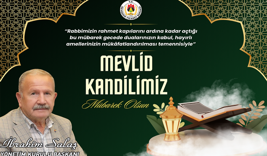 NTB Başkanı Salaş, Mevlid Kandili’ni kutladı