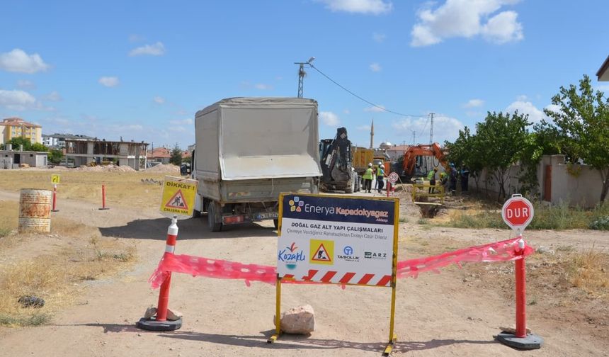 Kozaklı’da Doğalgaz Altyapı Çalışmaları Başladı