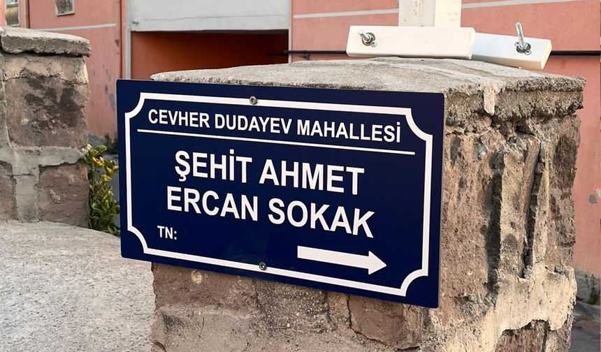 Nevşehirli Şehit Ahmet Ercan’ın İsmi Sokağa Verildi