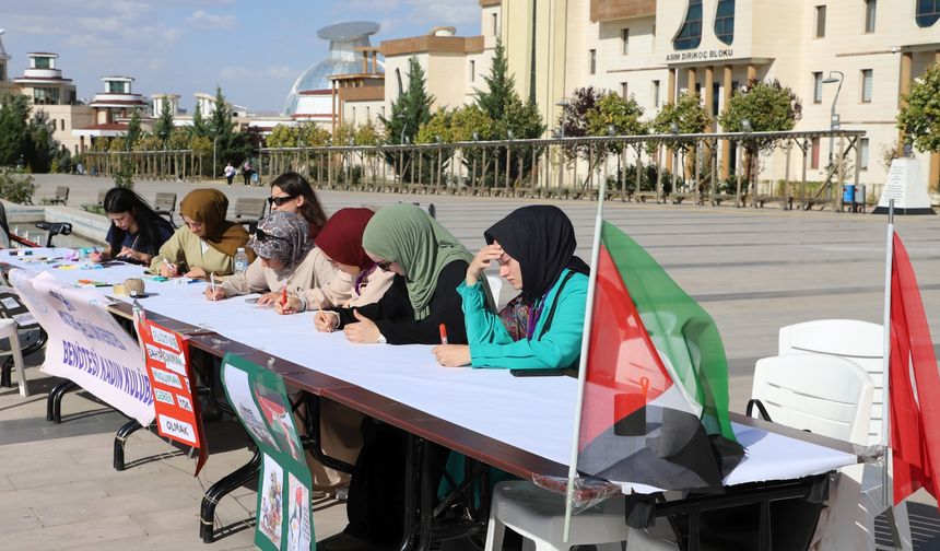 NEVÜ’de “Filistinli Çocuklar İçin Çiz” Etkinliği Düzenlendi