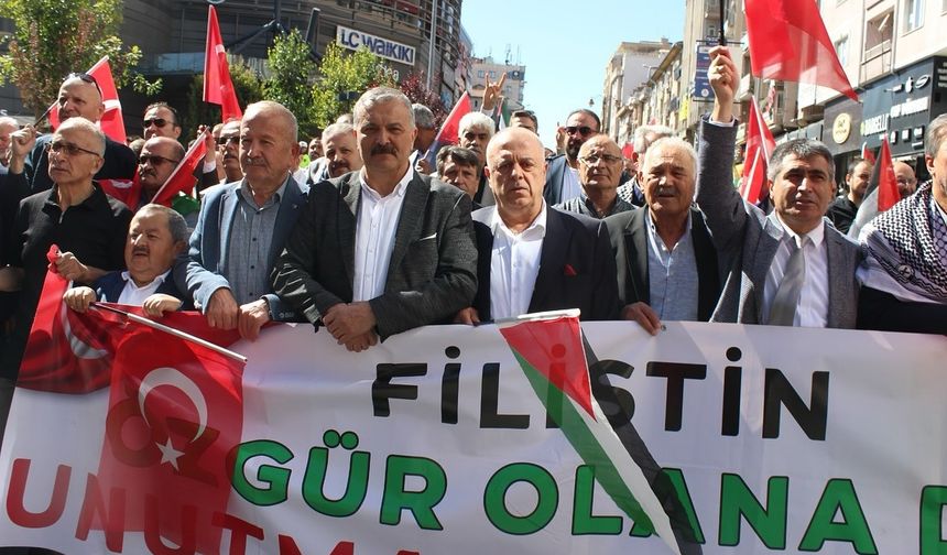 Nevşehir’de Binler “Özgür Filistin” İçin Yürüdü