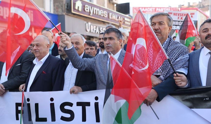 Rektör Aktekin Nevşehir'de Filistin’e Destek Yürüyüşüne Katıldı