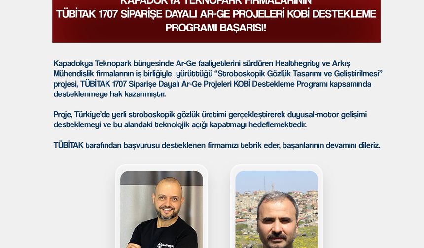 NEVÜ Öğretim Üyesinin Projesi TÜBİTAK 1707 Programı Kapsamında Desteklenmeye Hak Kazandı