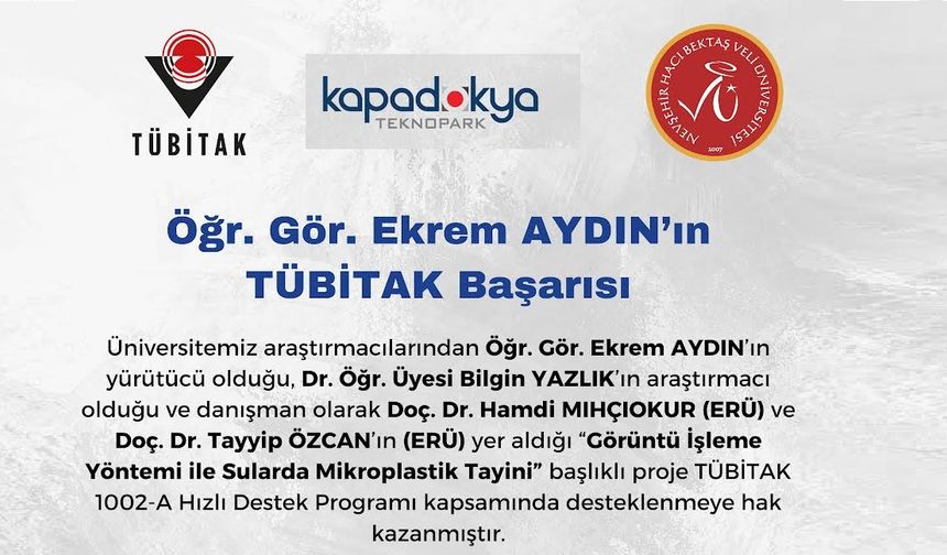 NEVÜ’lü Öğr. Gör. Ekrem Aydın’ın Projesine TÜBİTAK Desteği