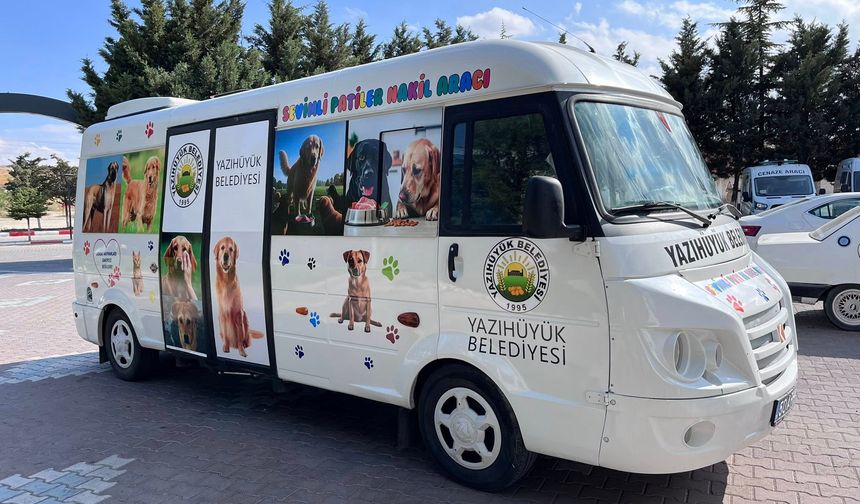 Nevşehir'in Yazıhüyük Beldesinde 'Sevimli Patiler Aracı'