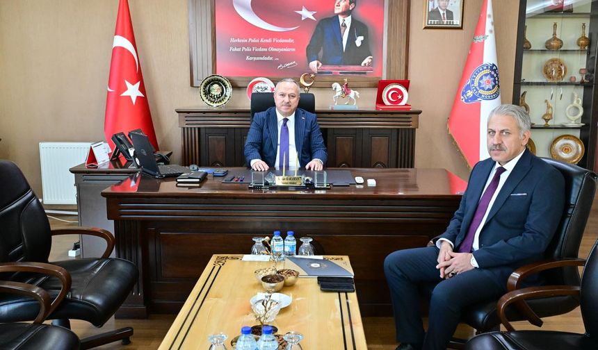 Vali Fidan’dan Emniyet Müdürü Karaman’a Ziyaret