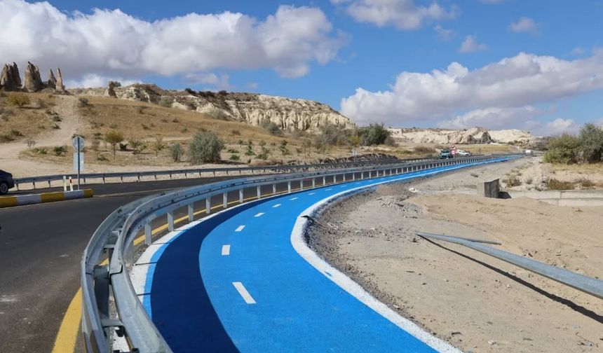 Avanos’ta Yol ve Bisiklet Yolu Projesi Sona Yaklaştı