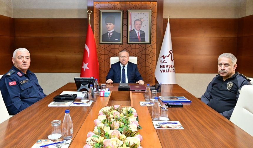 Vali Fidan, İçişleri Bakanı Yerlikaya Başkanlığındaki Güvenlik Toplantısında