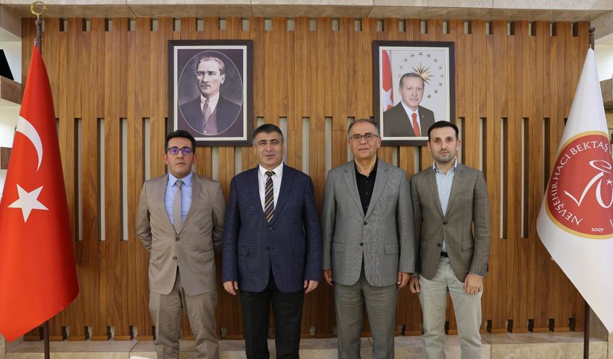 NEVÜ Fen Edebiyat Fakültesi Yönetiminden Rektör Aktekin’e Ziyaret