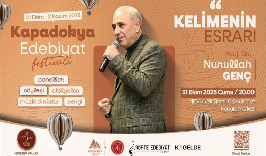 Nevşehir'de Kapadokya Edebiyat Festivali Başlıyor!