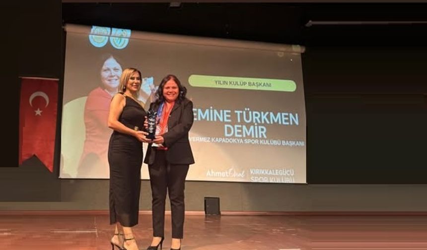 Suvermez KS Başkanı Demir’e Yılın En Başarılı Başkanı Ödülü
