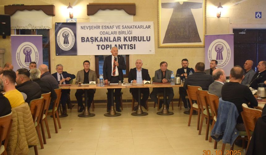 NEVESOB 2025 Yılı Başkanlar Kurulu Toplantısı Gerçekleştirildi