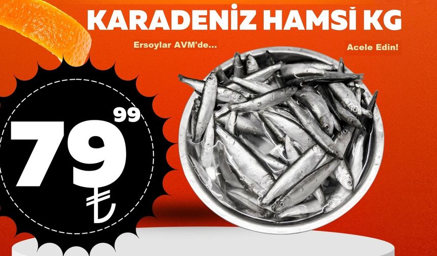 Nevşehir Ersoylar AVM’de Hamsi Kilosu Sadece 79,99 TL!
