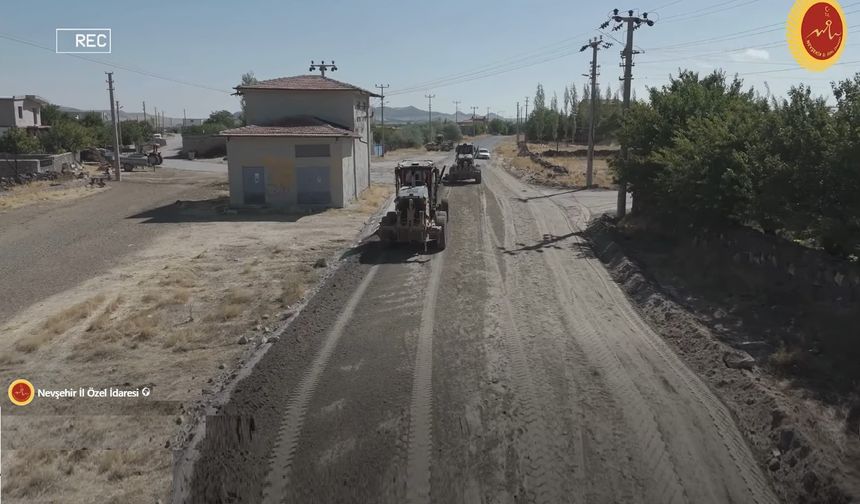 Nevşehir İl Özel İdaresi’nden İnallı Köyü’ne Yol Hizmeti