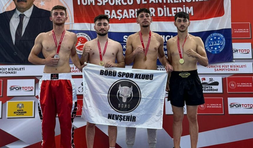 Nevşehir Kickboks Takımı Konya’da Büyük Başarı Elde Etti