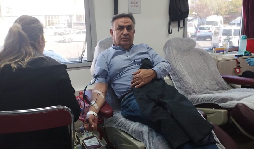 Ürgüp’te Mustafa Komiser'den 53. Kan Bağışı