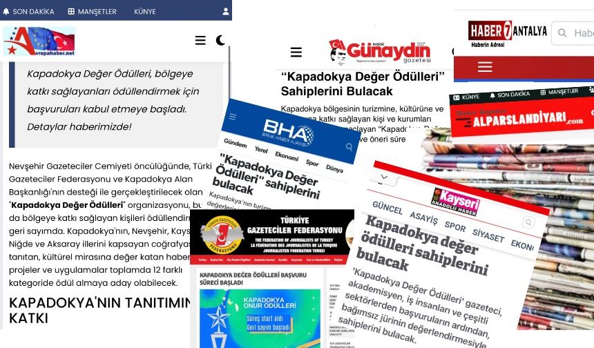 “Kapadokya Değer Ödülleri” ulusal çapta ses getiriyor