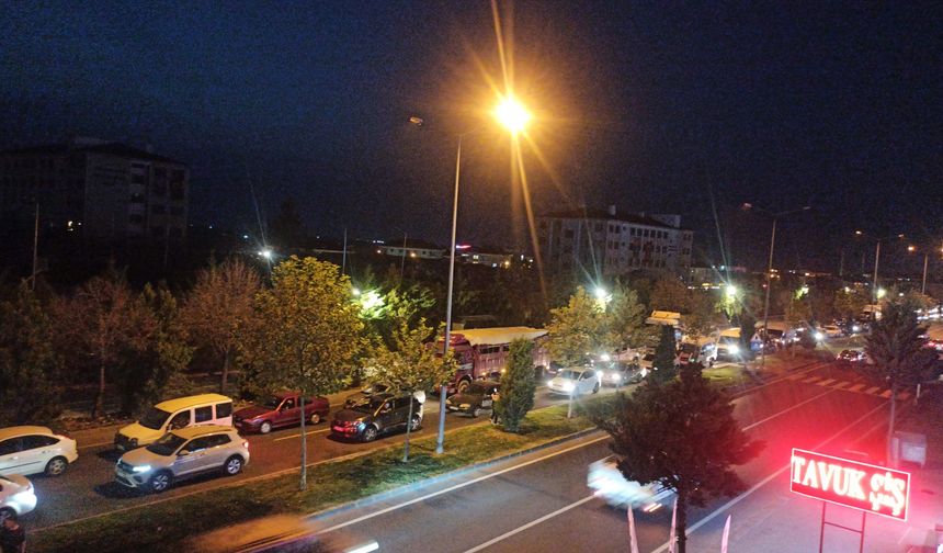 Nevşehir’de Akşam Trafiği Kilitlendi