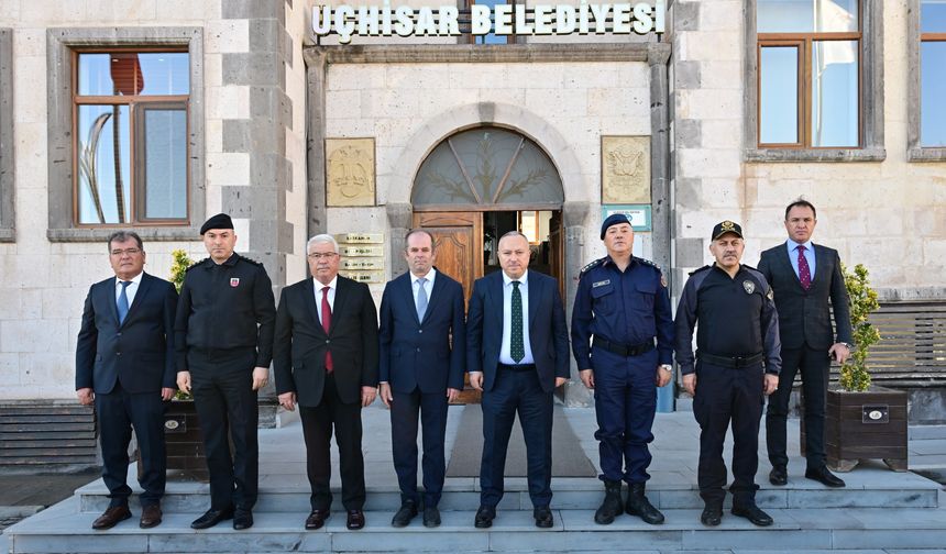 Nevşehir Protokolünden Uçhisar Belediye Başkanı Abdullah Çamcı’ya Ziyaret