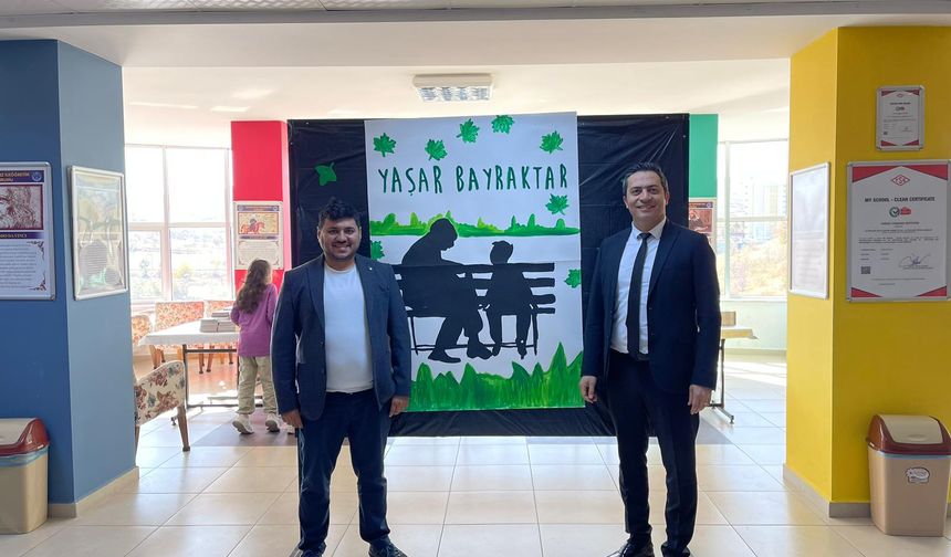 Altınyıldız Eğitim Kurumunda Kitap Şenliğinin İlk Konuğu Yazar Yaşar Bayraktar Oldu