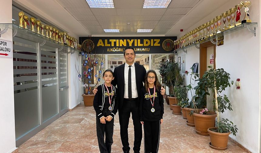 Altınyıldız İlköğretim Kurumunda Triatlon Şampiyonasında Gurur Veren Başarı