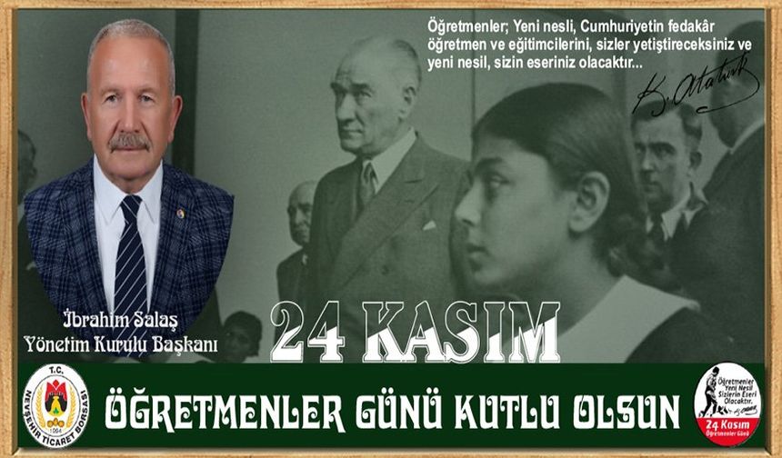 NTB Başkanı Salaş'dan Öğretmenler Günü mesajı