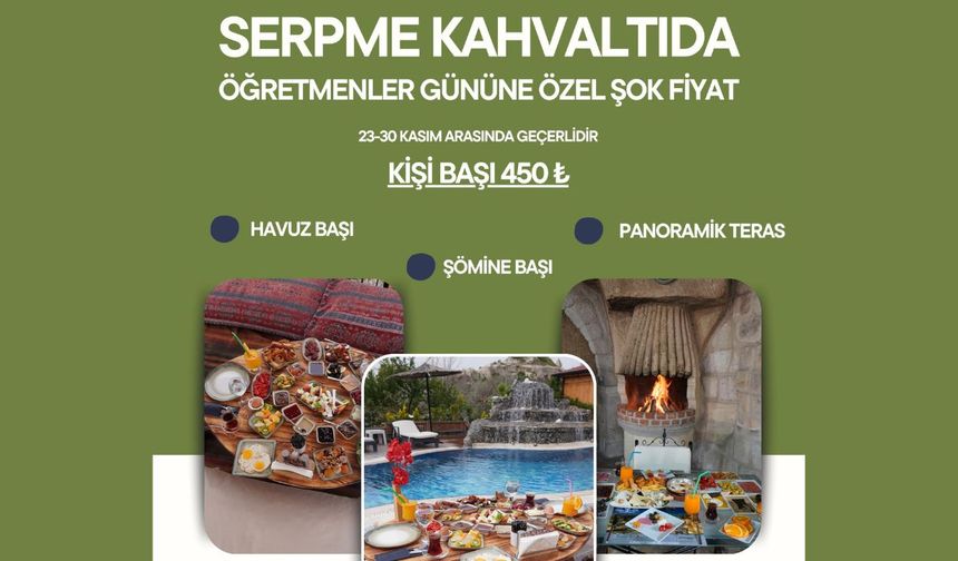 Kapadokya'nın Kalbinde Mağara Kahvaltısı Şöleni!