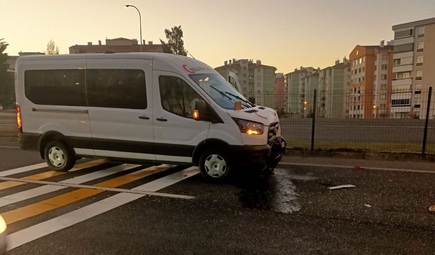 Nevşehir’de ani fren kazaya yol açtı