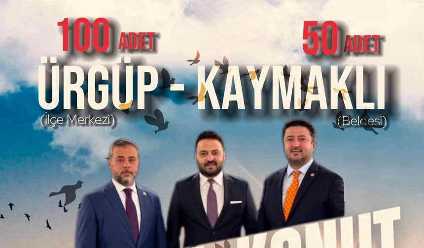 AK Parti Nevşehir'den Ürgüp ve Kaymaklı'ya 150 Konut Müjdesi