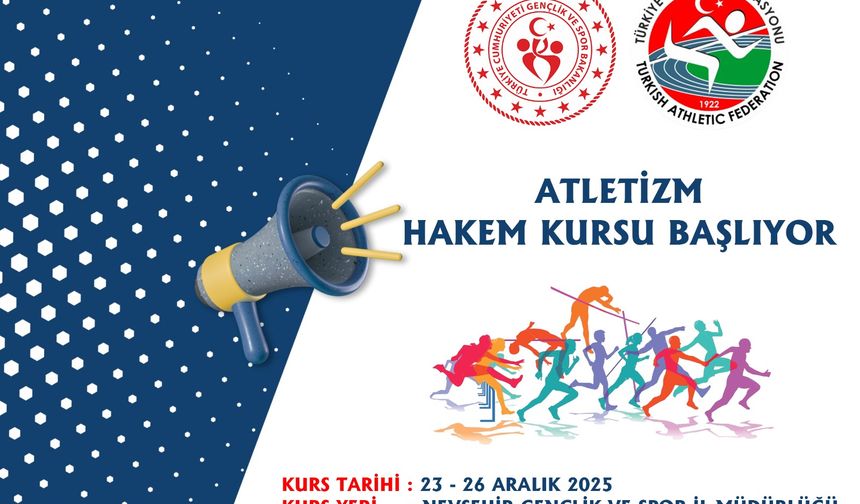 Nevşehir’de Atletizm Hakem Kursu Başlıyor