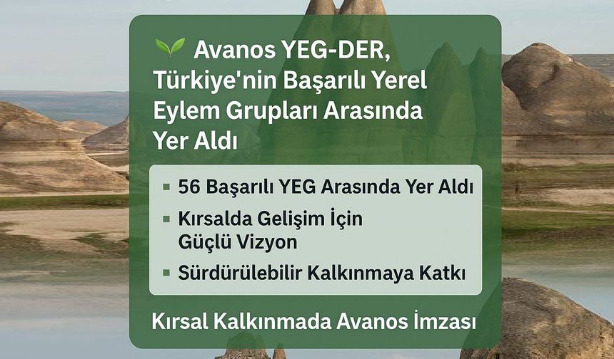 Avanos YEG-DER, Türkiye’nin En Başarılı Yerel Eylem Grupları Arasında