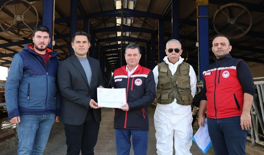 Ürgüp’te İşletmeye “Hastalıktan Ari İşletme Belgesi” Verildi