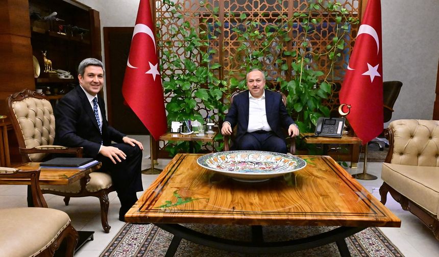 Vali Fidan, Kapadokya Alan Başkanı Aslanbay’ı Kabul Etti