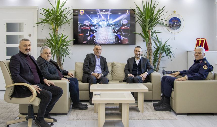 Açıkgöz’den İl Jandarma Komutanı Çelik’e Ziyaret