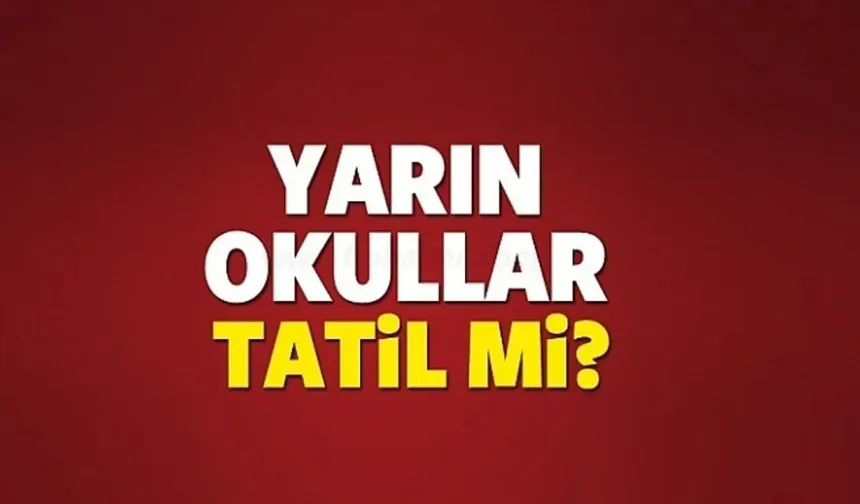 Nevşehir'de yarın okullar tatil mi?
