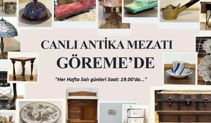 Nevşehir'in İlk Canlı Antika Mezatı GÖREME’de Büyük İlgi Görüyor