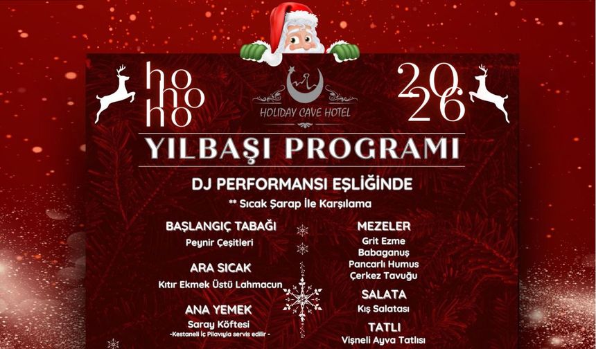 Kapadokya’da 2026’ya Masalsı Giriş: Yılbaşı Holiday Cave Hotel’de