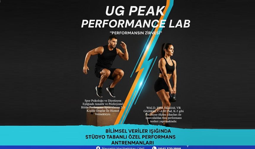 Nevşehir’de Bir İlk: UG Peak Performance Lab Açıldı!