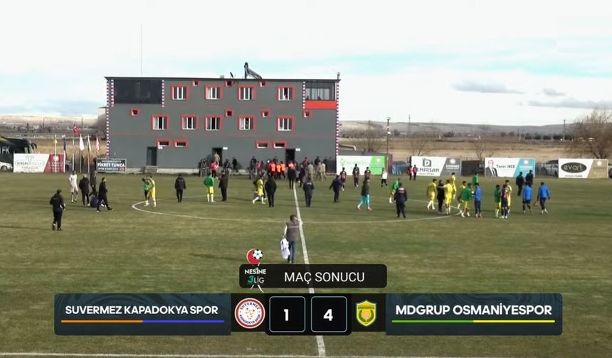Suvermez Kapadokyaspor Kendi Evinde 4–1 Mağlup Oldu