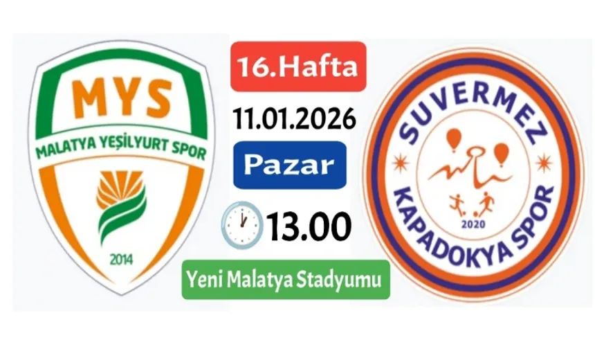 Malatya Yeşilyurtspor-Suvermez Kapadokya Spor Maçına Doğru