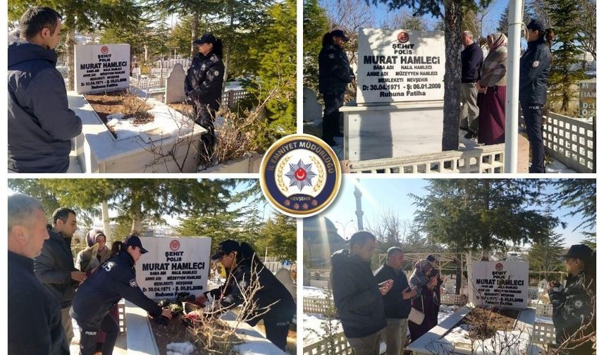 Nevşehirli Şehit Polis Memuru Murat Hamleci Kabri Başında Dualarla Anıldı