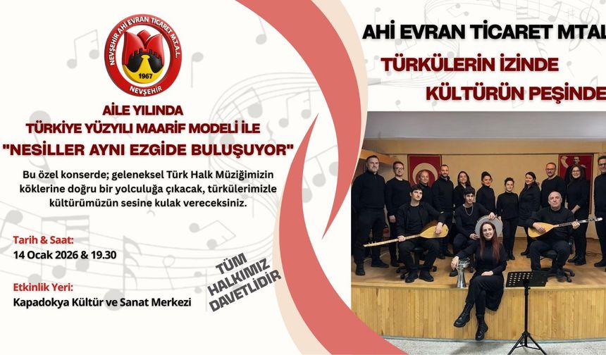 Nevşehir’de Türkülerin İzinde Özel Konser