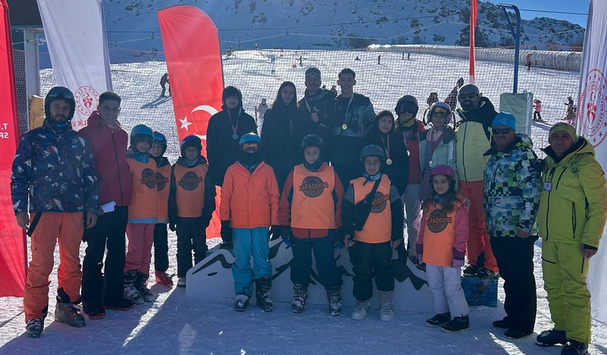 Nevşehir Snowboard İl Birinciliği Erciyes’te Yapıldı